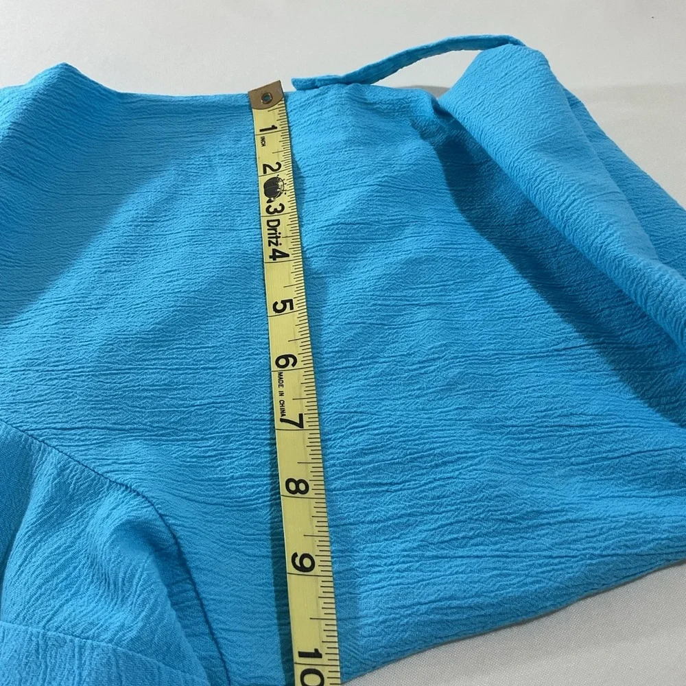 Woman Within Blue Tunic Top New classic comfort - Picture 7 of 9